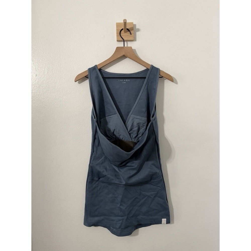 Lalabu Baby Wearing Carrier Tank Top Womens Large Blue Soothe Hands Free